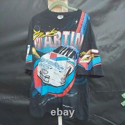 Vintage Nascar Mark Martin New Horizons T-shirt Roush Racing Valvoline XL USA