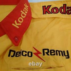 Vintage Nascar Race Uniforme D'équipage D'occasion Pantalons De Chemise Kodak 1990 Signé Marlin Rare