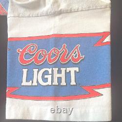 Vintage Nascar Racing Kyle Petty Coors Light All Over Imprimer T-shirt Taille M 90s