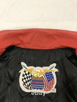 Vintage Ricky Rudd Tide Jeff Hamilton Leather Racing Jacket Taille XL 90s Nascar