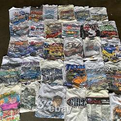 Vintage Wholesale T Shirt 30 Lot Graphic 90s 00s Bundle Nascar Classic Cars Race