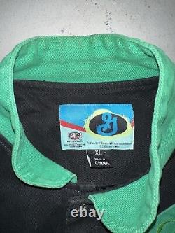 Vintage Y2K 2009 TM Designs Lucky Charms Nascar Racing Bomber Jacket Taille XL