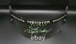 Visière utilisée en course signée par Kyle Busch - Monster Energy NASCAR