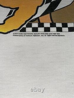 Vtg 90s Cartoon Network Scooby Doo Wacky Racing T-shirt Hommes Taille L Nascar