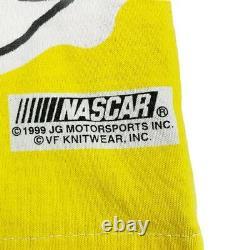 Vtg Rare Nascar Jeff Gordon Dupont Racing All Over Imprimer T-shirt. Hommes Moyenne